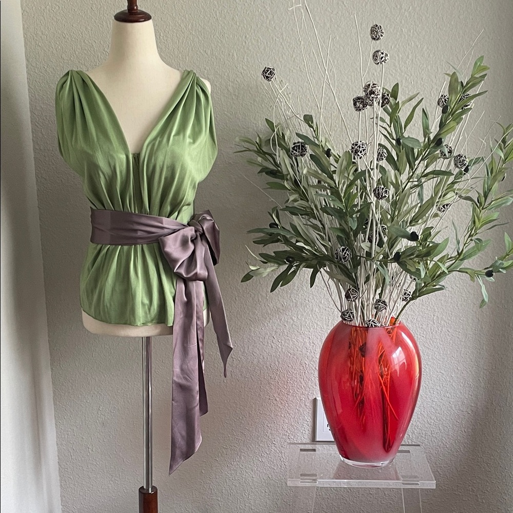 Silk Corset Top with sash by La Petite Salope (French Designer)